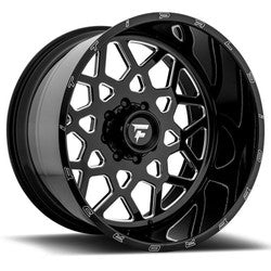22x12 Fittipaldi Offroad FTF11 Alpha Black Milled Wheel 8x170 (-51mm)