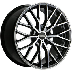 21x9 Fondmetal 196MB Makhai Gloss Black Machined Wheel 5x130 (45mm)