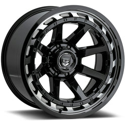 20x9 Gear Off Road 754MB Gloss Black w/Machined Face Wheel 8x6.5 (18mm)