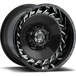 20x12 Gear Off Road 756MB Gloss Black w/Machined Face Wheel 8x6.5 (-44mm)