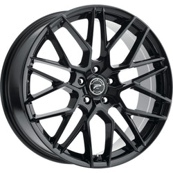 20x8.5 Platinum 459BK Retribution Gloss Black with Clear-Coat Wheel 5x4.5 (40mm)