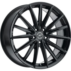 18x8 Platinum 461BK Exodus Gloss Black and Clear-Coat Wheel 5x115 (35mm)