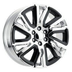 22x9 Performance Replicas 202CG Chrome W/Black Accents Wheel 6x5.5 (28mm)
