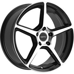 18x7.5 Motiv 433MB Blade Gloss Black Machined Face Wheel 5x4.5 (40mm)