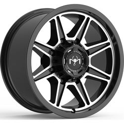 20x10 Motiv Off Road 428MB Balast Gloss Black Machined Wheel 8x6.5 (-12mm)