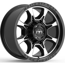 17x9 Motiv Off Road 427MB Gloss Black Machined Wheel 6x5.5/6x135 (0mm)