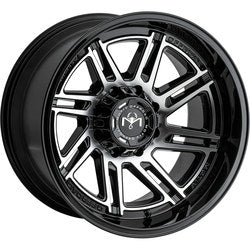 20x9 Motiv Off Road 425MB Machined Gloss Black Wheel 8x6.5 (18mm)