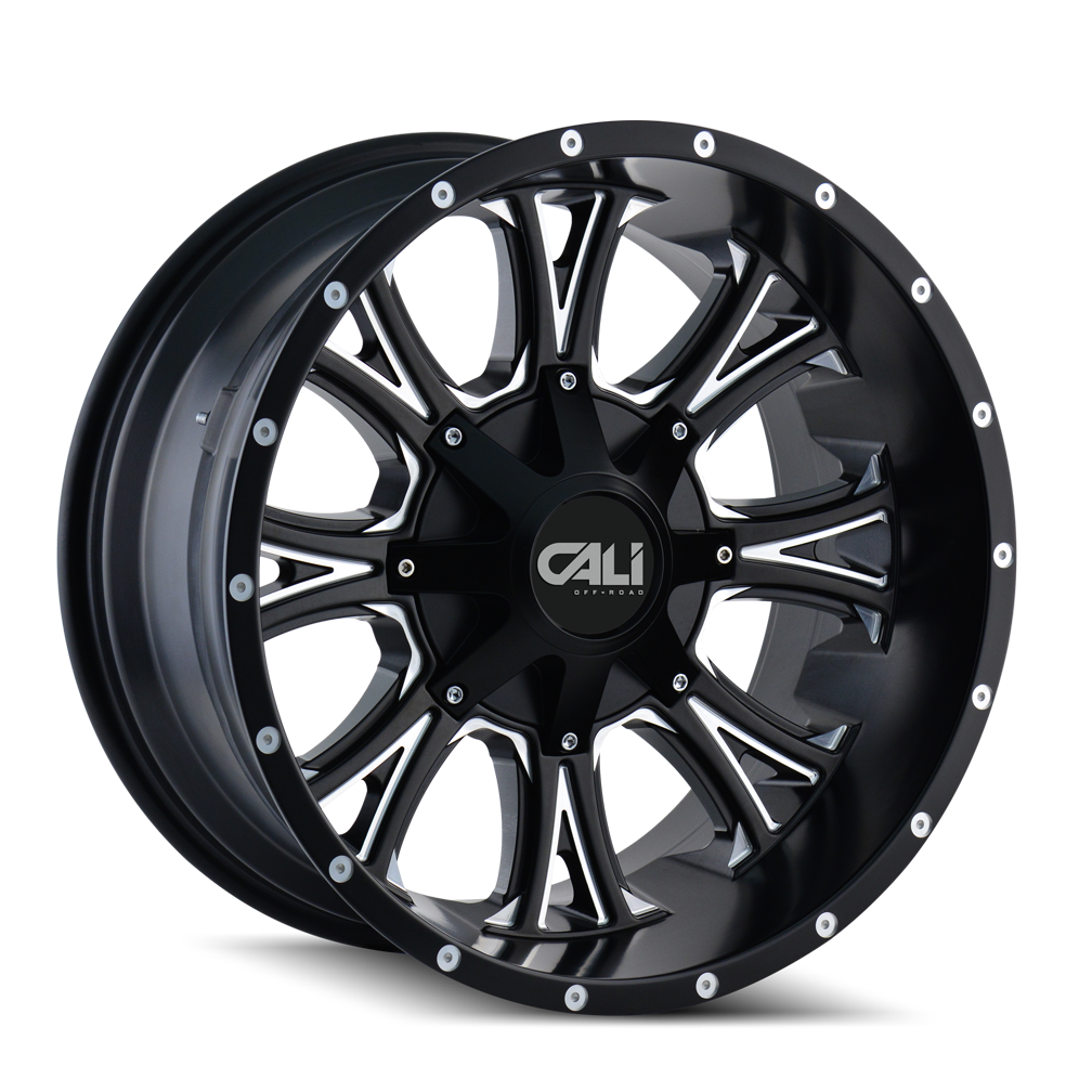 20x10 Cali Off-Road Americana Black Milled Wheel 6x135/6x5.5 (-25mm)