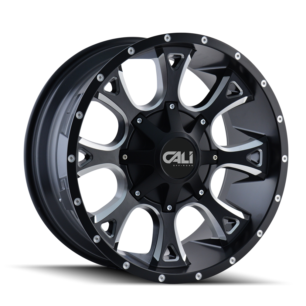 20x9 Cali Off-Road Anarchy Black Milled Wheel 5x5/5x5.5 (18mm)