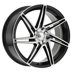 16x7 Focal 449U F-14 Gloss Black Wheel 4x100 (40mm)