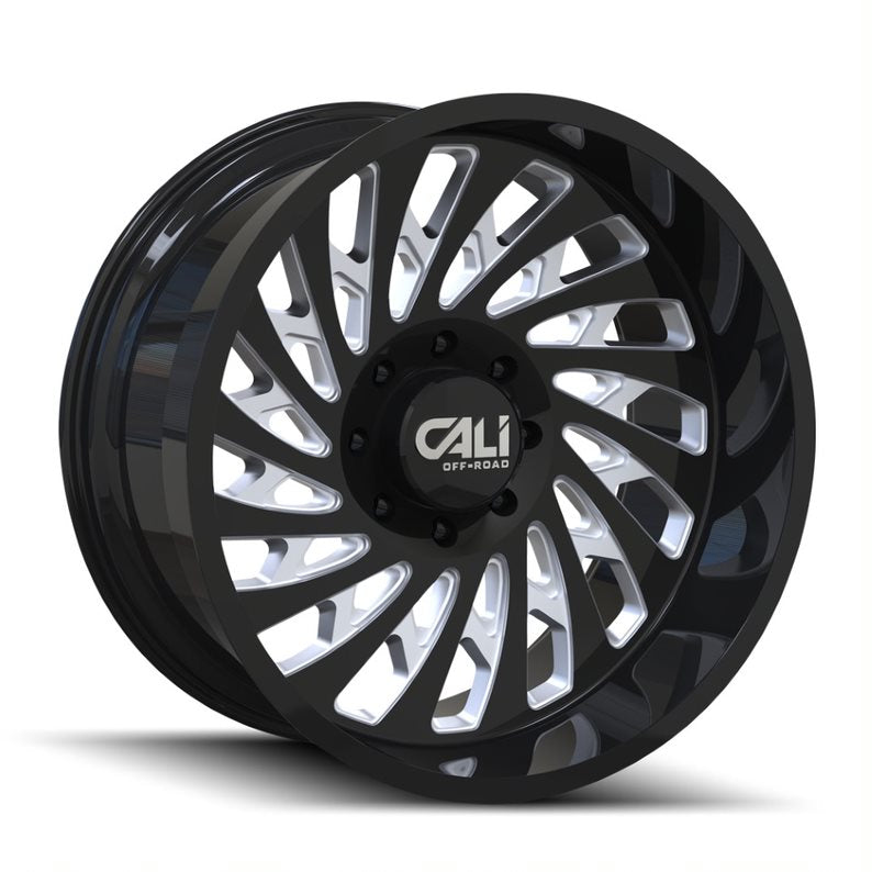 24x12 Cali Off-Road 9108 Switchback Black Milled Wheel 5x5 (-51mm)