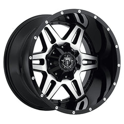 17x9 TIS 538MB Gloss Black & Machined Face Wheel 6x135/6x5.5 (-12mm)