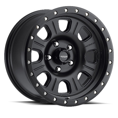 17x9 Raceline 928B Monster Satin Black Wheel 6x5.5 ( 0mm)