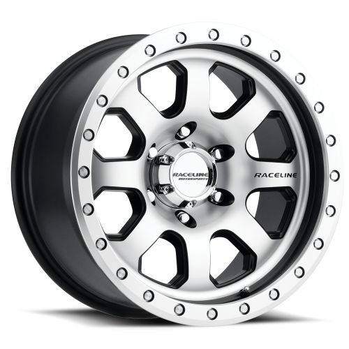 17x9 Raceline 929M Avenger Black/Machined Wheel 6x5.5 (-12mm)