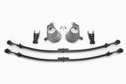 McGaughy's 2/4 Inch Spindle/Leaf Spring Lowering Kit 1999-2006 Silverado/Sierra 1500 2WD with C-Style Spindles