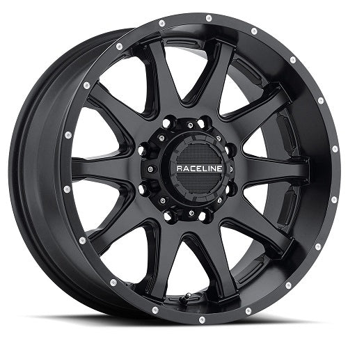 17x9 Raceline 930B Shift Satin Black Wheel 6x5.5 (0mm)