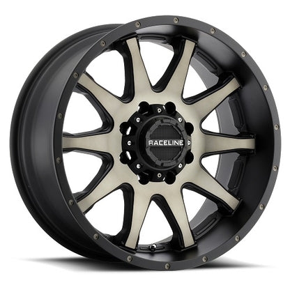 20x12 Raceline 930DM Shift Black W/ Dark Tint Wheel 8x180 (-44mm)
