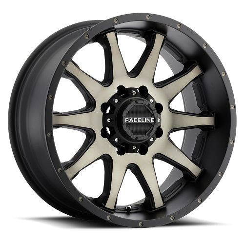 17x8.5 Raceline 930DM Shift Black W/ Dark Tint Wheel 5x110 (+18mm)