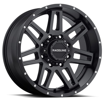 20x9 Raceline 931B Injector Satin Black Wheel 5x4.5/5x5 (-12mm)
