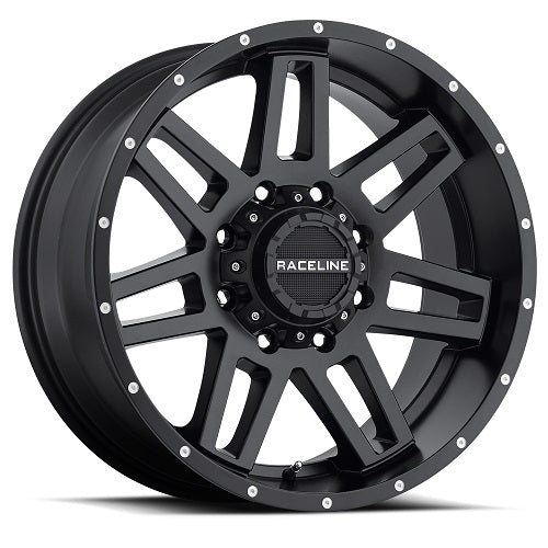 20x9 Raceline 931B Injector Satin Black Wheel 8x6.5 (+12mm)