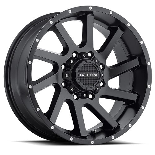 20x9 Raceline 932B Twist Satin Black Wheel 5x4.5/5x5 (-12mm)