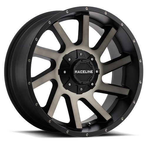 20x9 Raceline 932DM Twist Black W/ Dark Tint Wheel 8x6.5 (-12mm)