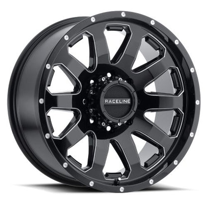 20x9 Raceline 938M Enforcer Black/Milled Wheel 6x135 (-12mm)