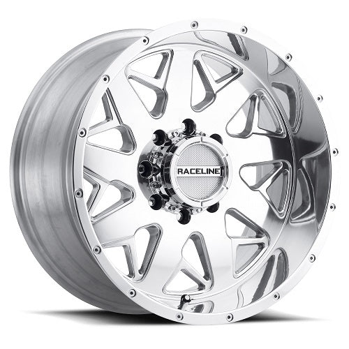 20x10 Raceline 939P Disruptor Polished Wheel 8x180 (-19mm)