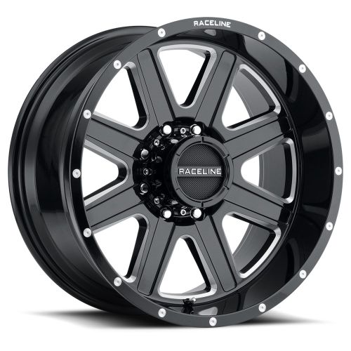 20x9 Raceline 940M Hostage Gloss Black & Milled Wheel 5x5 (0mm)