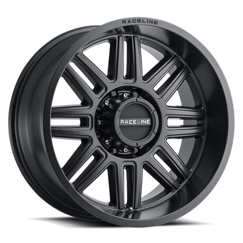 20x10 Raceline 948B Split Satin Black Wheel 5x5 (-19mm)