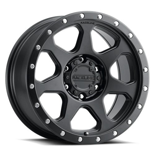 17x8.5 Raceline 949B 7X Satin Black Wheel 5x5 (0mm)