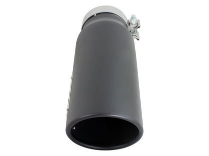 aFe Diesel Exhaust Tip Bolt On Black 4in Inlet x 5in Outlet x 15in