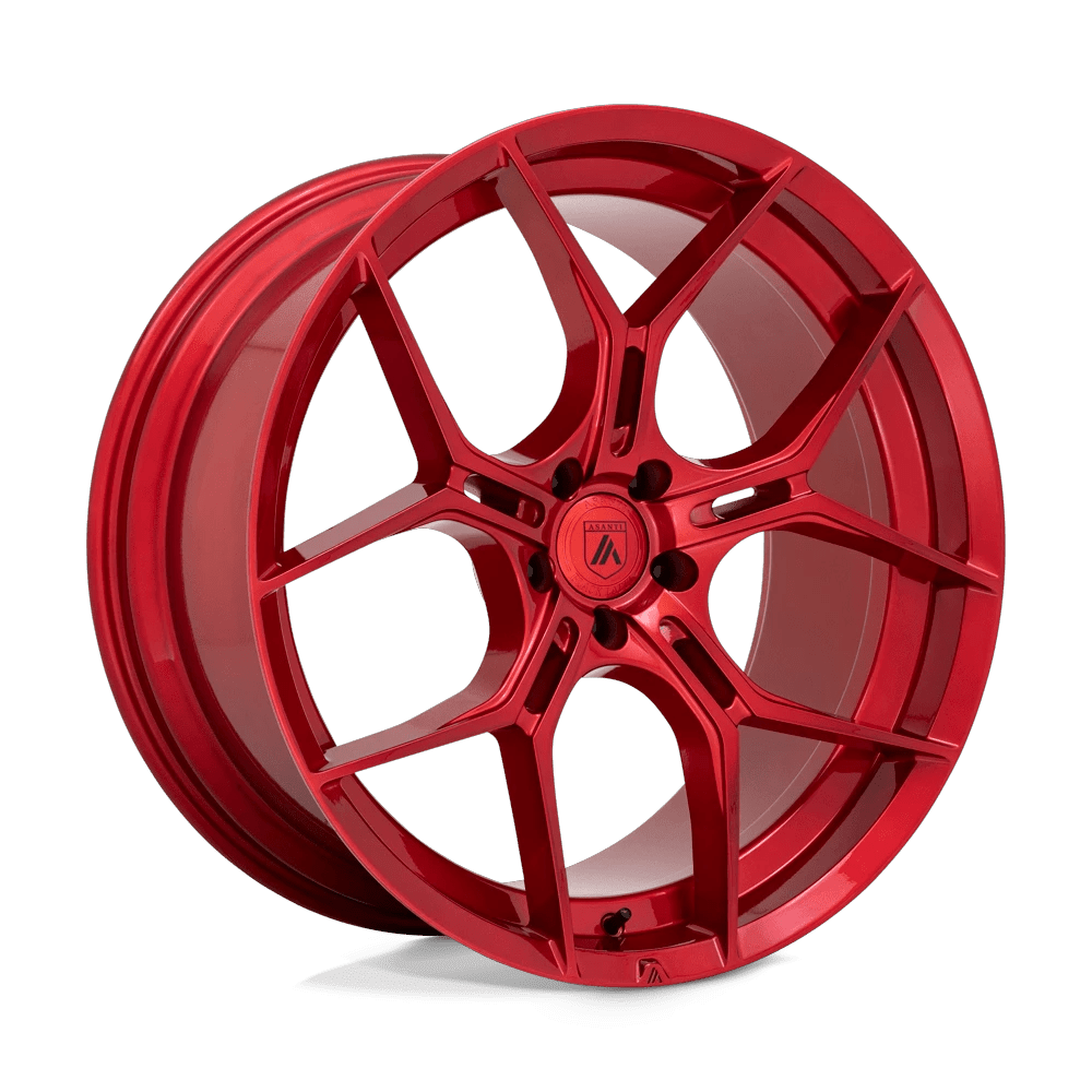 20x9 Asanti Black ABL-37 Monarch Candy Red Wheel 5x112 (25mm)