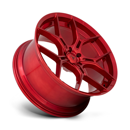 22x10.5 Asanti Black ABL-37 MONARCH Candy Red Wheel 5x4.5 (40mm)
