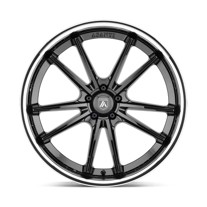 20x9 Asanti Black ABL-23 Sigma Gloss Black Chrome Lip Wheel 5x112 (25mm)