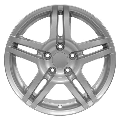 17x8 OE Wheels AC04 Silver Wheel 5x4.5 (45mm)