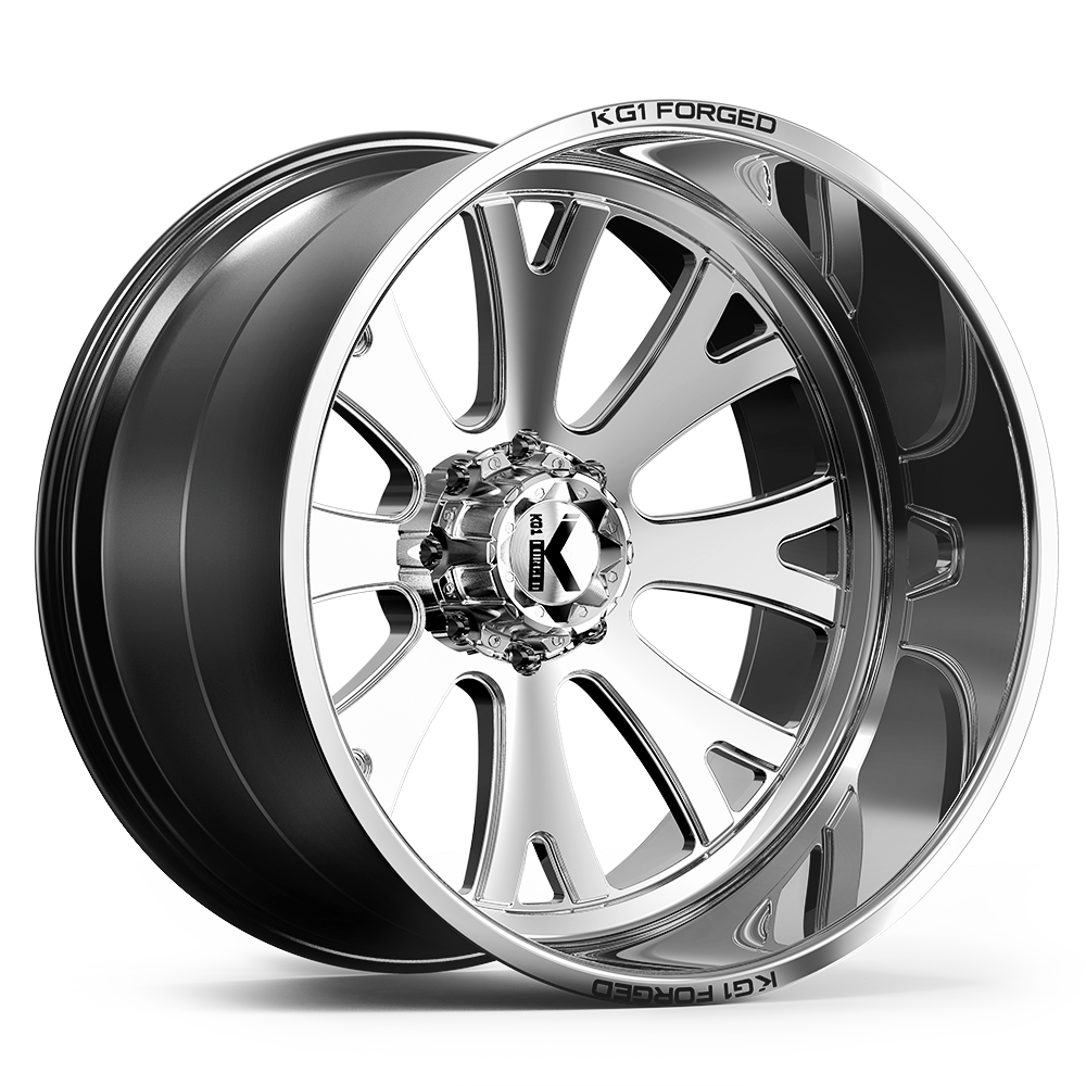 22x12 KG1 Forged KC011 Ace Polished FORGED Wheel 8x170 (-44mm)