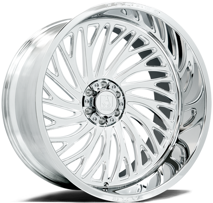 24x12 Axe AF10 Full Polished FORGED LEFT DIRECTIONAL Wheel 8x180 (-44mm)