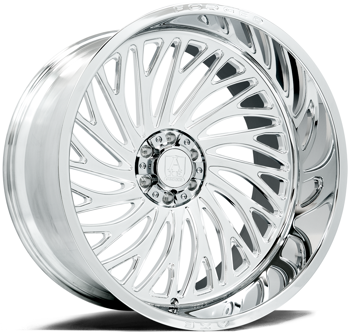 22x12 Axe AF10 Full Polished FORGED LEFT DIRECTIONAL Wheel 8x170 (-44mm)
