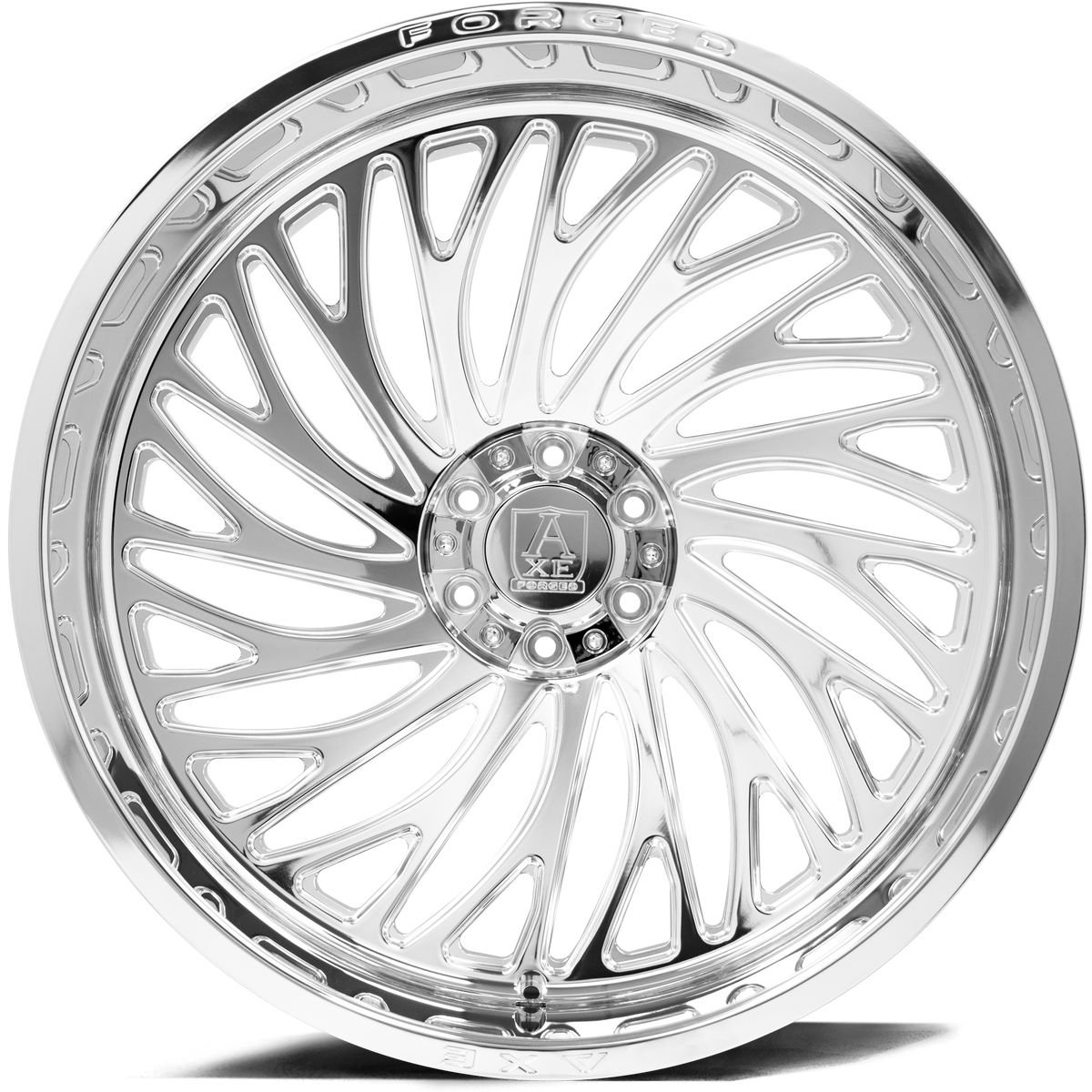 26x14 Axe AF10 Full Polished FORGED LEFT DIRECTIONAL Wheel 8x170 (-76mm)