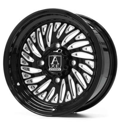 15x7 Axe AF10 Gloss Black Milled FORGED UTV RIGHT DIRECTIONAL Wheel 5x4.5 (13mm)