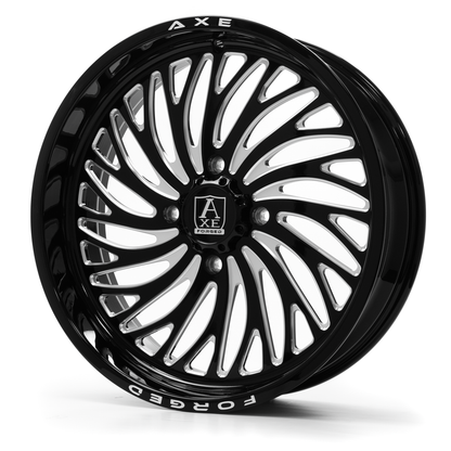 22x7 Axe AF10 Gloss Black Milled FORGED UTV RIGHT DIRECTIONAL Wheel 4x156 (0mm)
