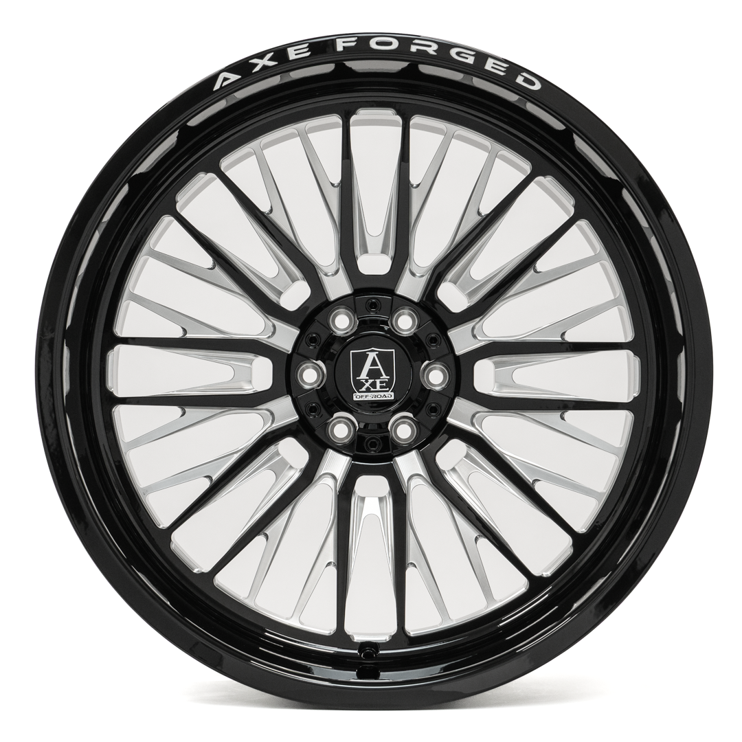 24x12 Axe Wheels AF14 Lex Gloss Black Milled FORGED Wheel 6x135-6x5.5 (-44mm)