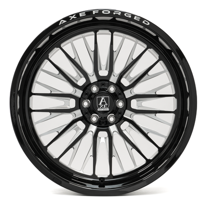 24x12 Axe Wheels AF14 Lex Gloss Black Milled FORGED Wheel 6x135-6x5.5 (-44mm)