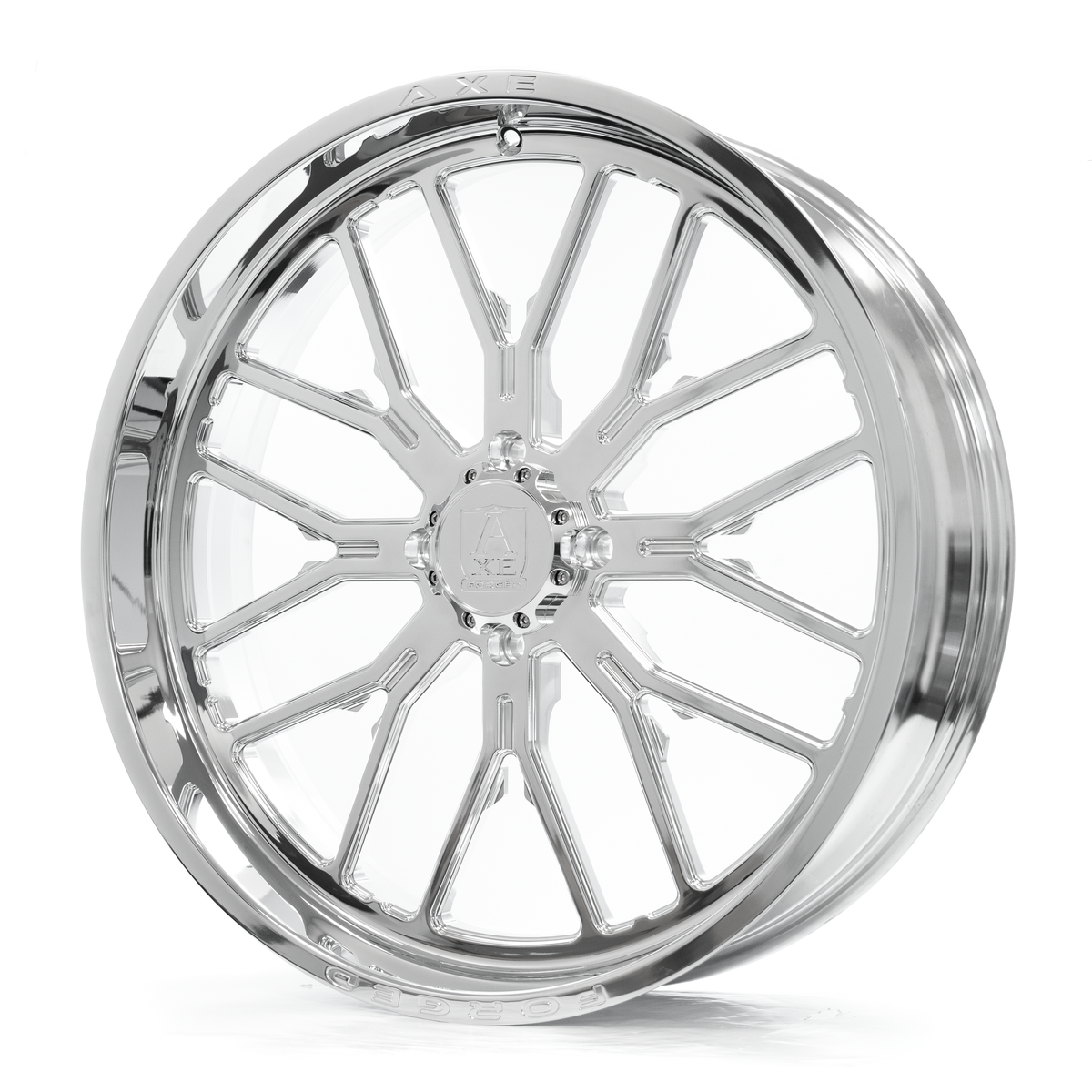 22x7 Axe AF6 Full Polished FORGED UTV Wheel 4x137/4x156 (0mm)