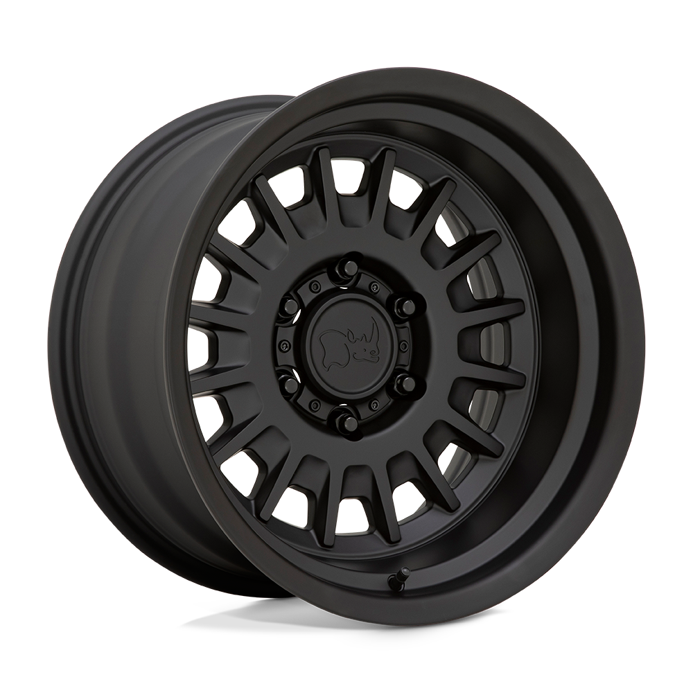17x8 Black Rhino ALISO Matte Black Wheel 6x4.5 (0mm)