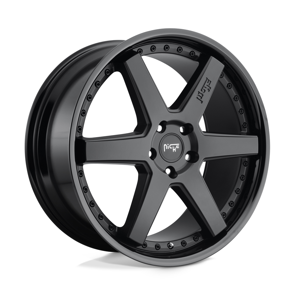 18x8.5 Niche M192 ALTAIR GLOSS BLACK MATTE BLACK Wheel 5x4.5 (45mm)
