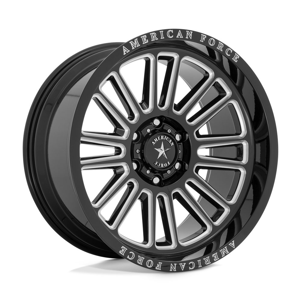 20x10 American Force Cast AC003 WEAPON Gloss Black Milled Wheel 6x135 (-18mm)