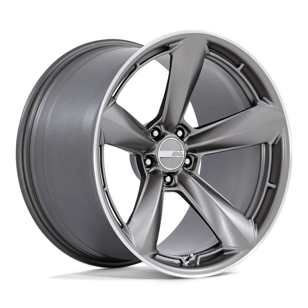 20x9.5 American Racing TTF Matte Anthracite With Machined Lip Wheel 5x4.5 (32mm)