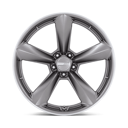 20x9.5 American Racing TTF Matte Anthracite With Machined Lip Wheel 5x4.5 (32mm)